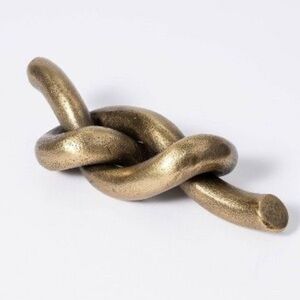 Target Threshold Studio McGee Cast Antique Gold Metal Knot Figurine Home Decor